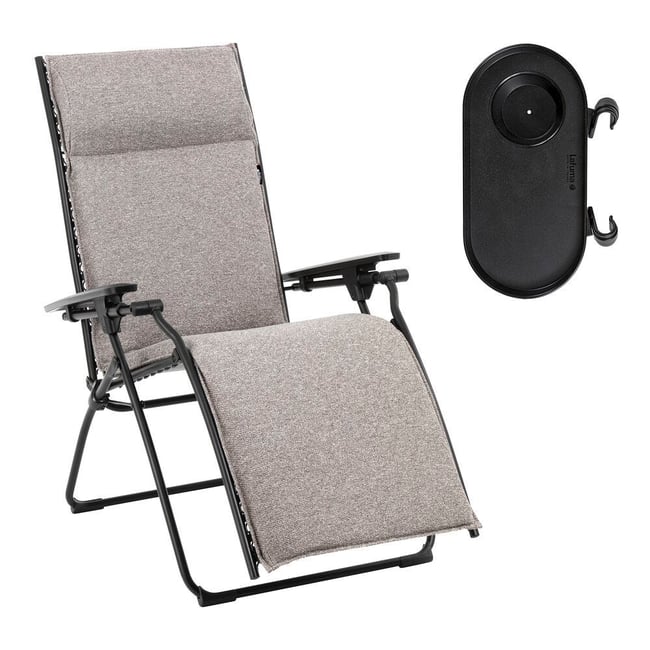 Lot  fauteuil relax + porte gobelet - BAYANNE - LAFUMA MOBILIER