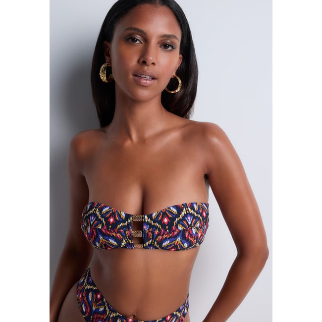 Haut de maillot de bain Bandeau Sunkissed Allure marron <span itemprop=