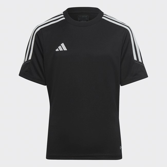 Trainingsshirt mit kurzen Ärmeln schwarz <span itemprop=