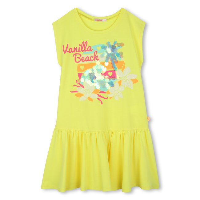 Robe à manches courtes citrus <span itemprop=