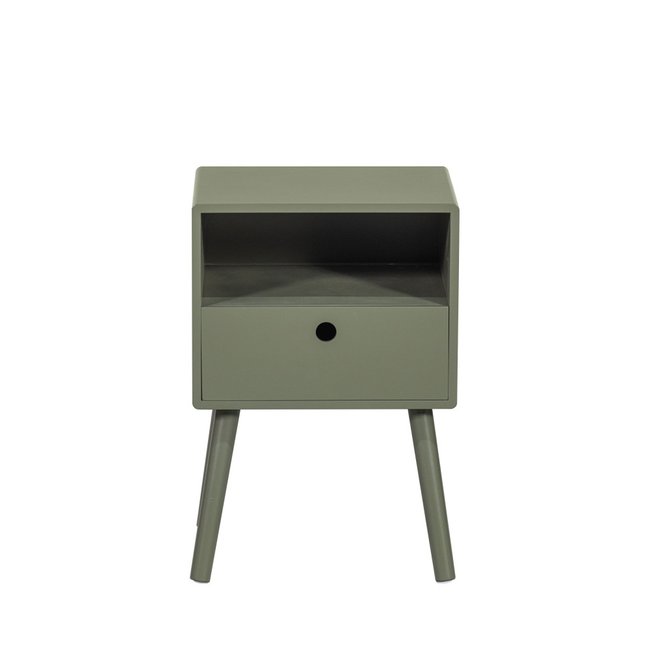 Table de chevet 1 tiroir, 1 niche en bois- OZZY - WOOOD