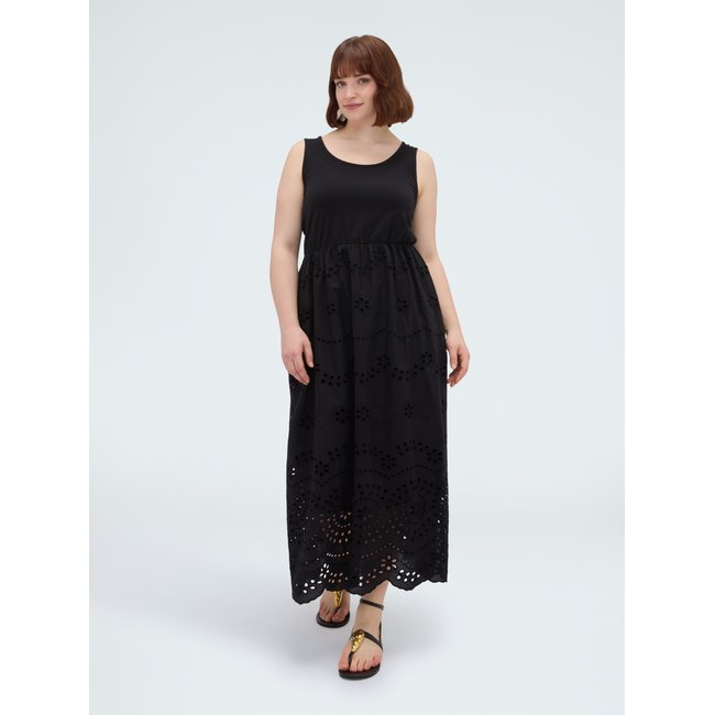 Robe longue coupe empire noir <span itemprop=
