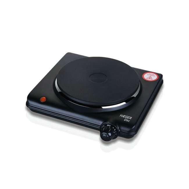 Placa elétrica Disc, HAEGER preto  <span itemprop=