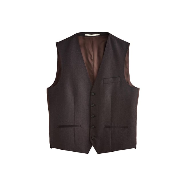 Gilet flanelle slim laine zignone signature - NEXT