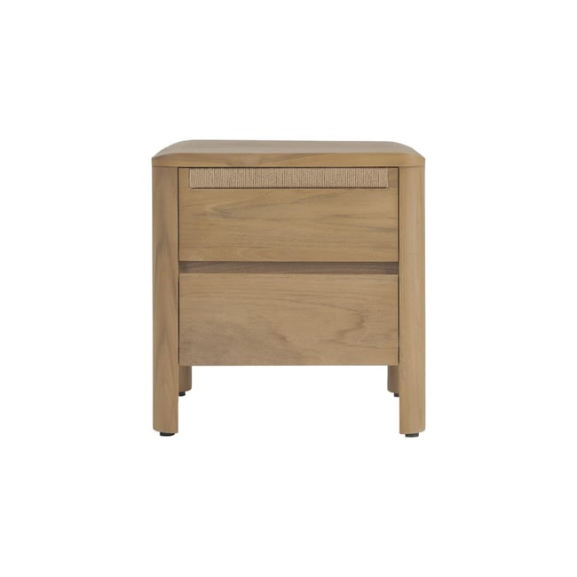 Table de chevet teck 2 tiroirs - TONA - HANNUN