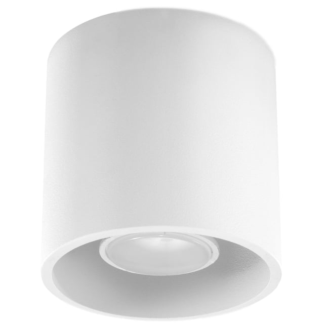 Plafonnier Aluminium Blanc GU10 1 Orbis Couleur blanc <span itemprop=