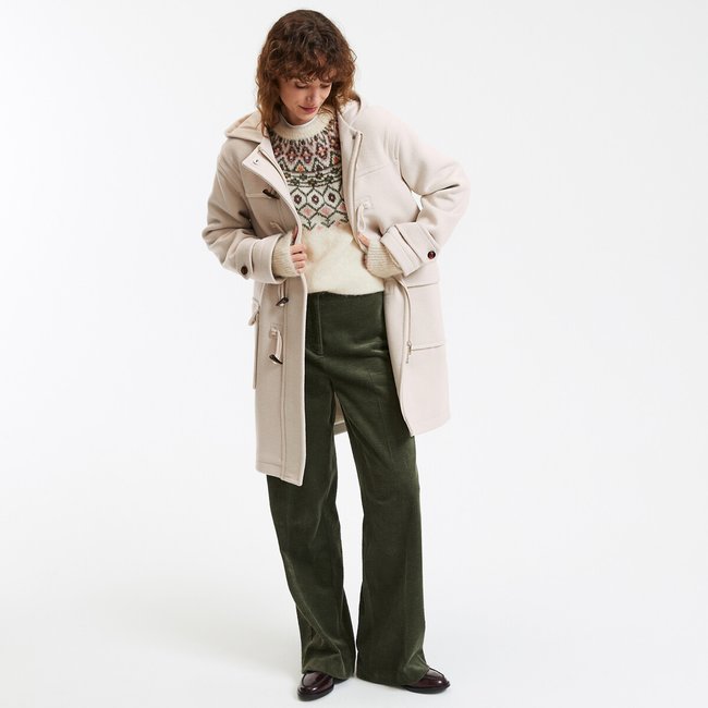 Mid length duffle coat store