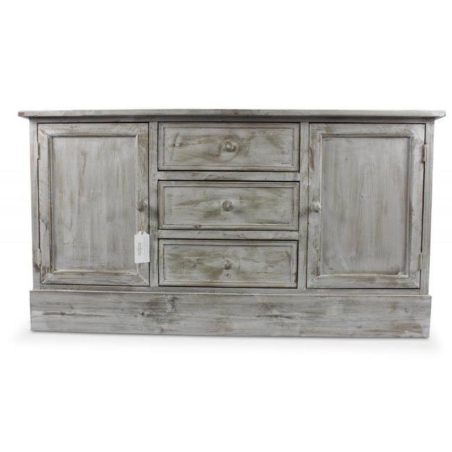 Buffet 3 tiroirs Couleur blanc <span itemprop=