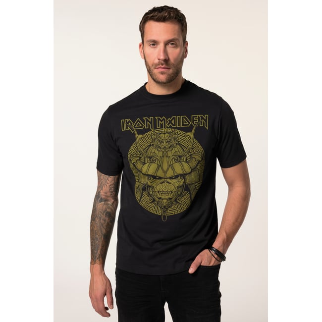 T-shirt, imprimé groupe Iron Maiden noir <span itemprop=