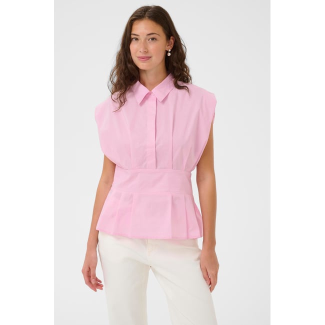 Blouse sans manches rose lilac sachet <span itemprop=