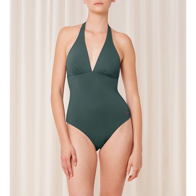 Maillot de bain 1 pièce Free Smart kaki <span itemprop=
