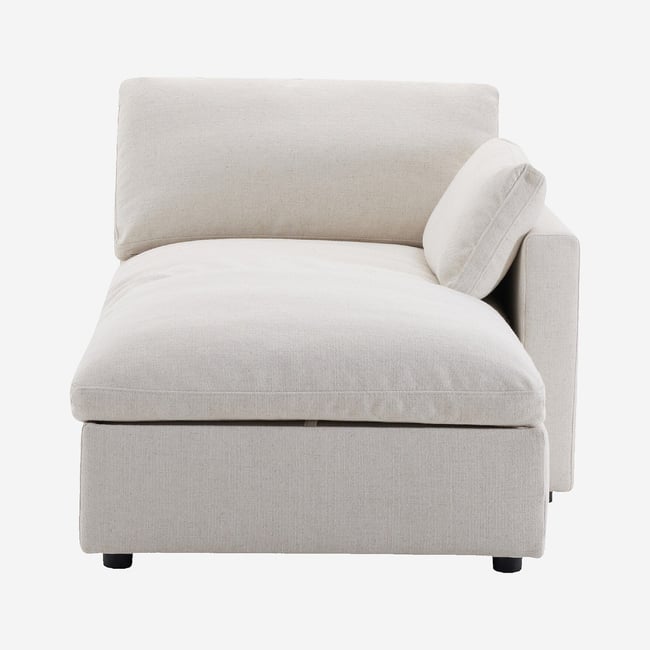 Méridienne coffre réversible en tissu LAVINIO - HABITAT