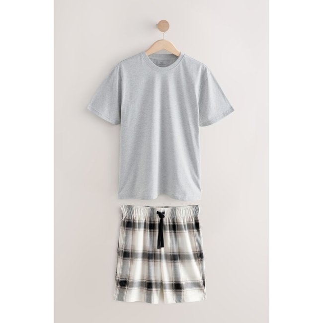 Pyjama short confortable, ensemble pierre/noir <span itemprop=