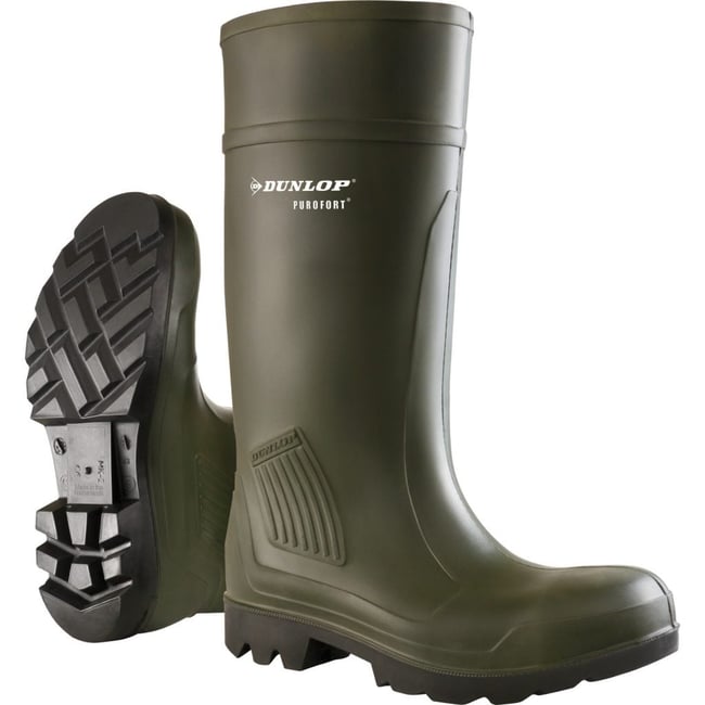 Bottes De Sécurité En Caoutchouc Dunlop Pour Homme - Embout Acier, Anti-perforation, Imperméables, Taille 45
