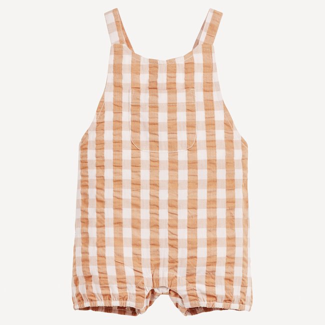 Karierte Latz-Shorts, 1 Monat-2 Jahre kariert <span itemprop=