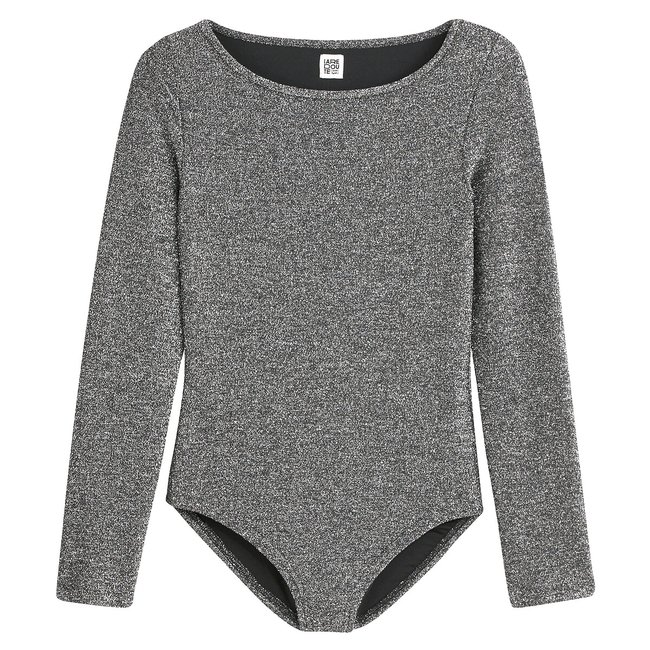 Body manches longues argent <span itemprop=