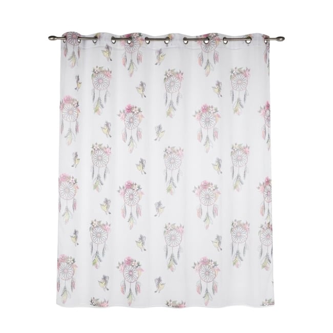 Voilage a oeillets Attrape Rêves Bohemia blanc <span itemprop=