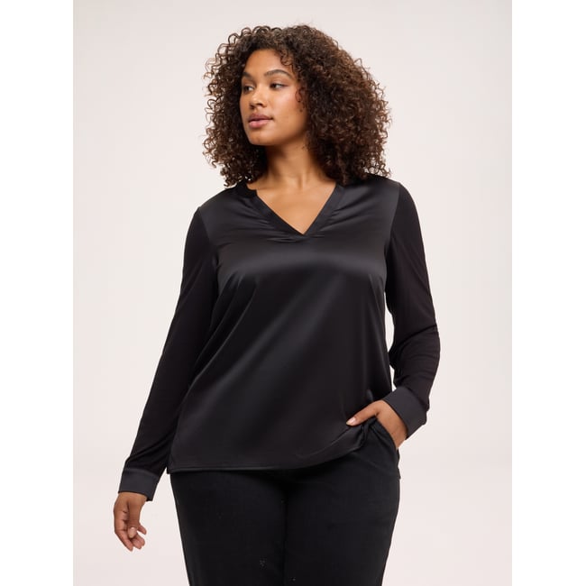 T-shirt bimatière - FIORELLA RUBINO