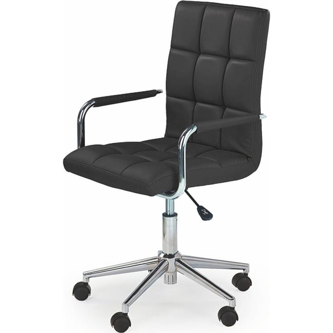 Fauteuil de bureau capitonné à assise rembourrée Couleur noir <span itemprop=