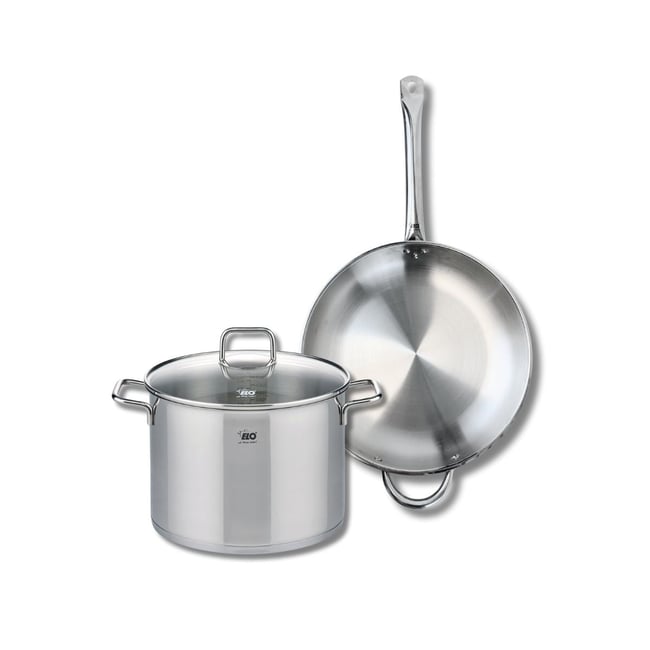 Batterie de cuisine 1 poêle 32cm + 1 faitout 26cm PROFI CITRIN gris <span itemprop=