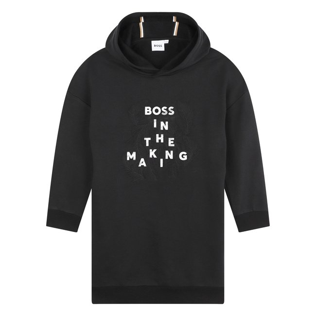 Robe sweat-shirt à capuche black <span itemprop=