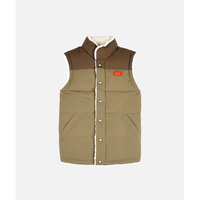 Doudoune sans manches réversible JORN kaki <span itemprop=