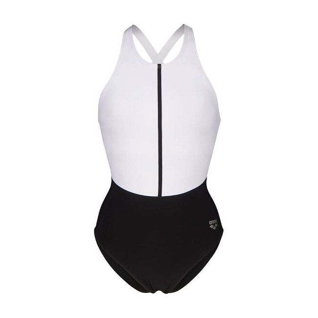 Silvia Shapewear Swimsuit, black/white, ARENA