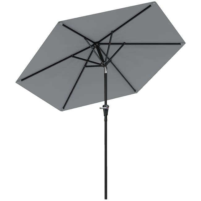 Parasol de terrasse Métal Gris gris <span itemprop=