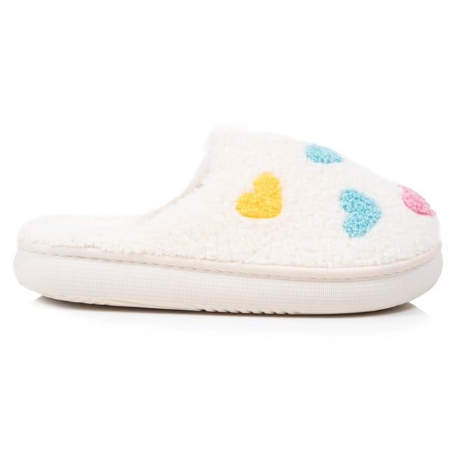 Chaussons Mules blanc <span itemprop=