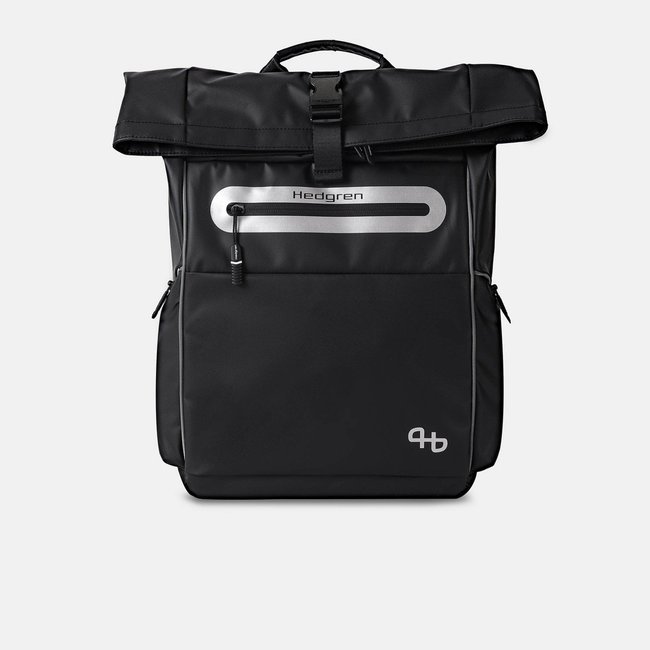 Sac à dos roll-top modulable vélo sécurisé black <span itemprop=