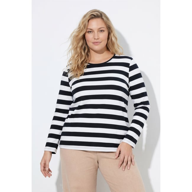 T-shirt à larges rayures larges - ULLA POPKEN