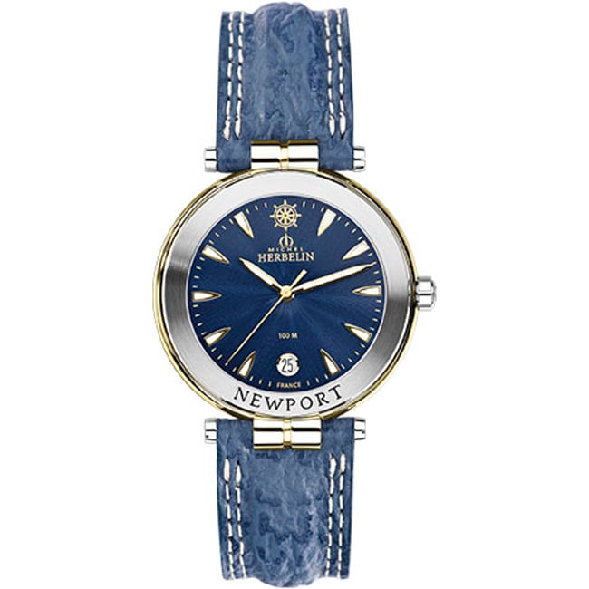 Montre Analogique  NEWPORT argenté bleu bleu <span itemprop=