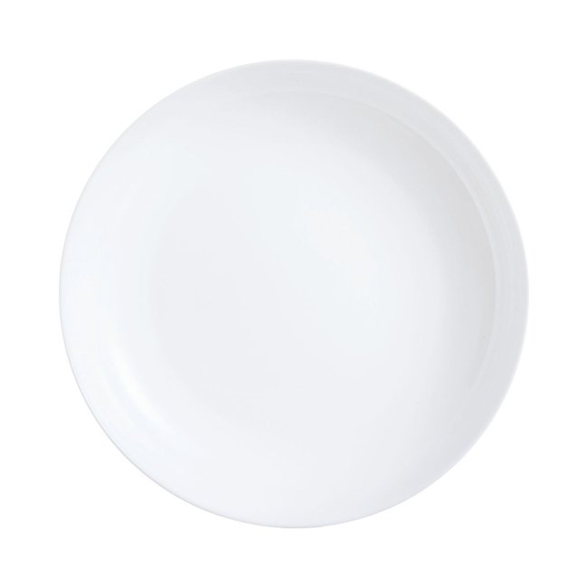 6 assiettes creuses blanches 25cm -FRIEND'S TIME Couleur blanc <span itemprop=