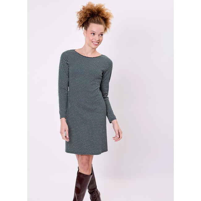 Robe ajustée maille jacquard bio CARLA - PRINCESSE NOMADE