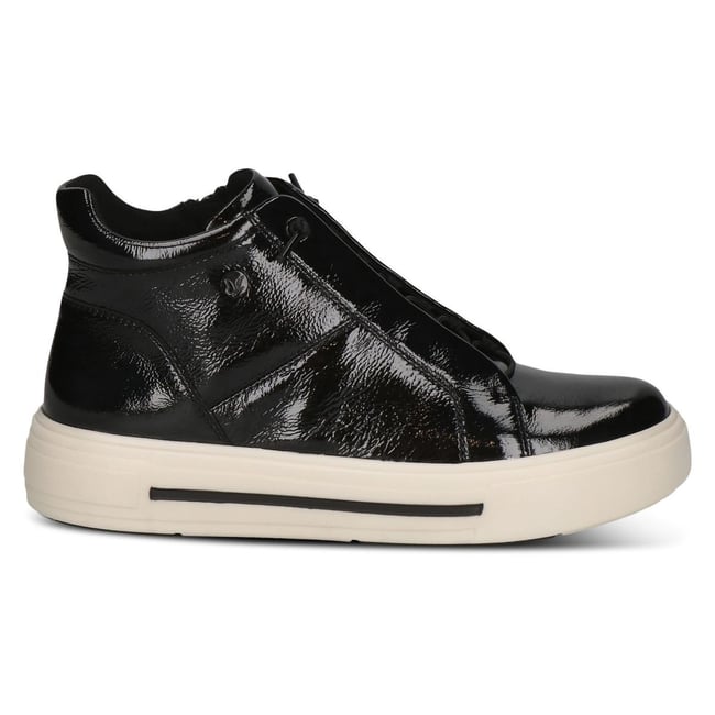 Basket en cuir noir mat <span itemprop=