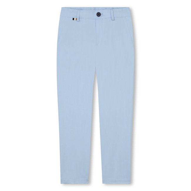 Pantalon de cérémonie bleu oxford <span itemprop=