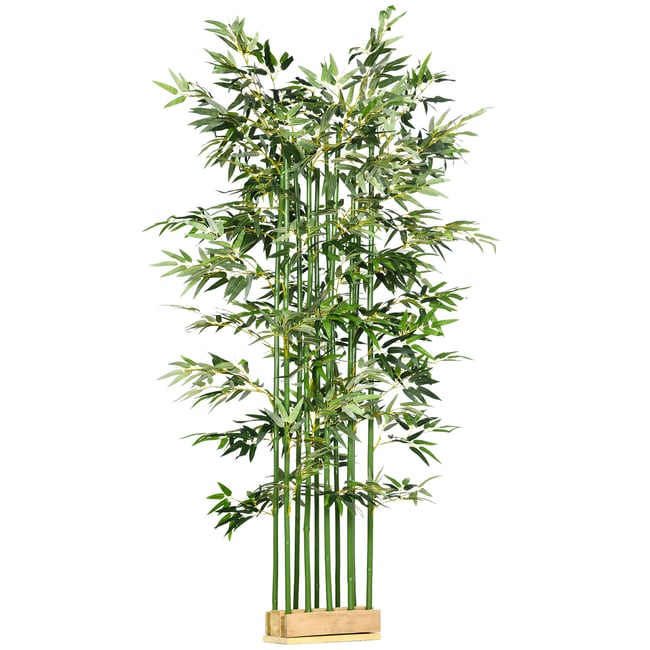 Bambou artificiel Polyester Vert Couleur vert <span itemprop=