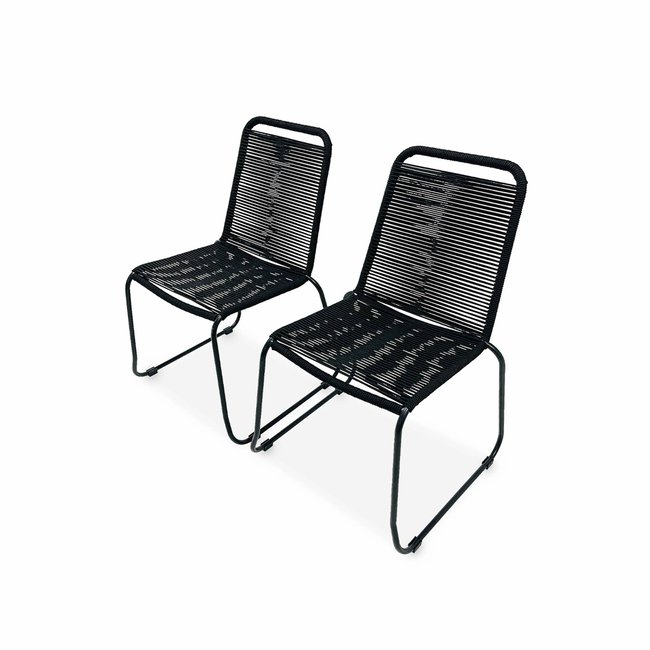 Chaise jardin en corde empilable (lot de 2) BRASILIA - SWEEEK