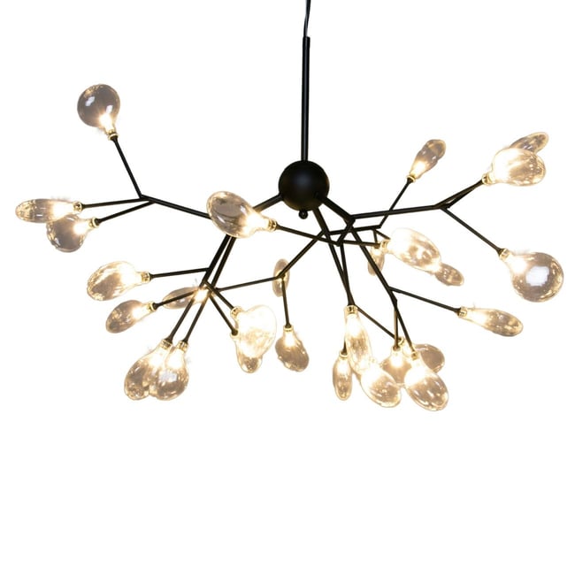 Luminaire extravagant 27 lumières- ARSINOE Couleur noir <span itemprop=