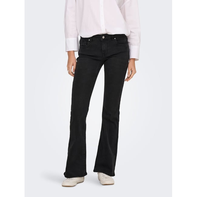 Jean Flared washed black <span itemprop=