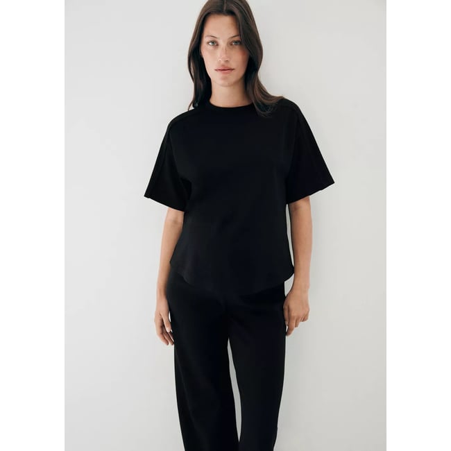 T-shirt de maternité avec détails de couture - MANGO