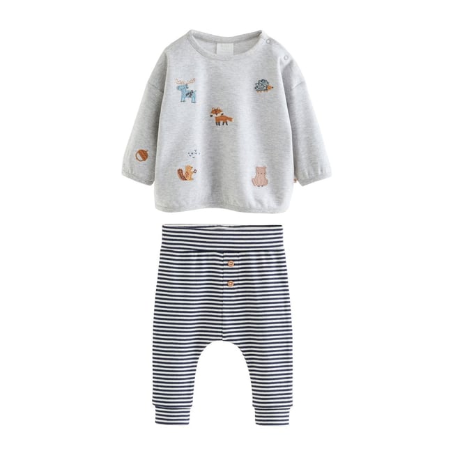 Ensemble haut et legging pour bébé personnages de grey woodland <span itemprop=