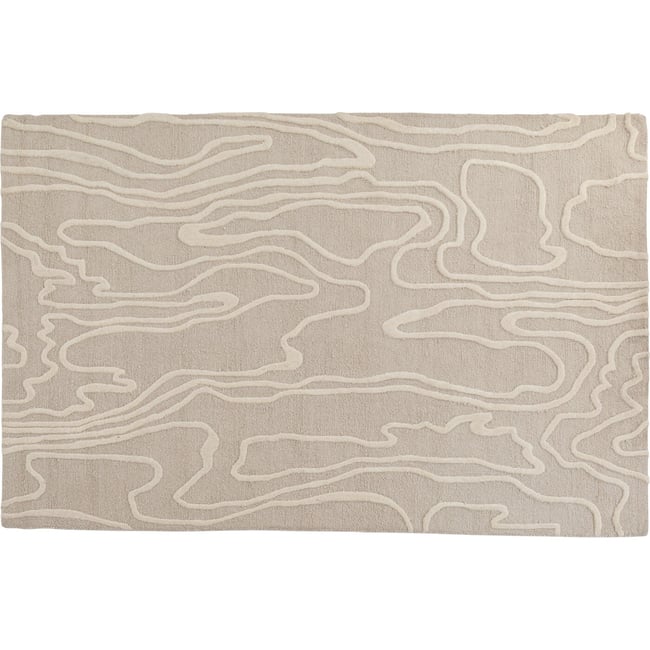 Tapis lignes fluides abstraites, LINE Couleur gris <span itemprop=