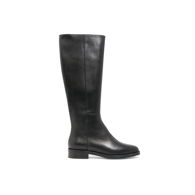 Botte en cuir ALIENOR noir <span itemprop=