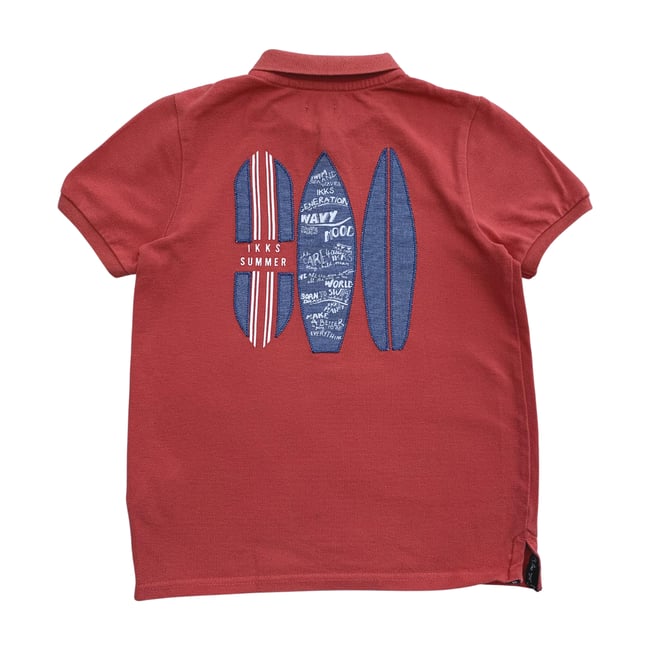 Polo enfant - Très bon état orange <span itemprop=