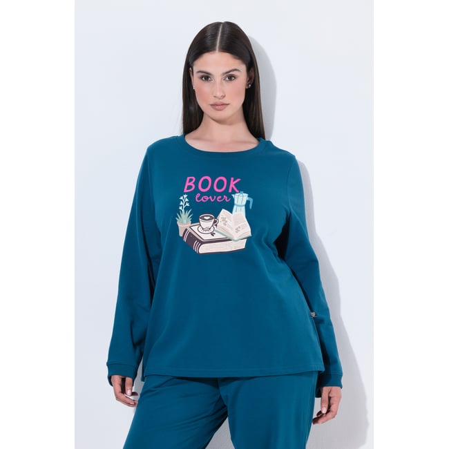 Sweat-shirt collection Loungewear pétrole foncé <span itemprop=