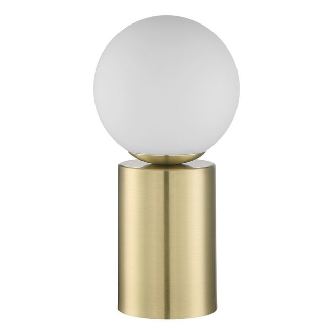 Lampe De Chevet Tactile Lobb Boule Verre Et Laiton Mat Couleur laiton <span itemprop=