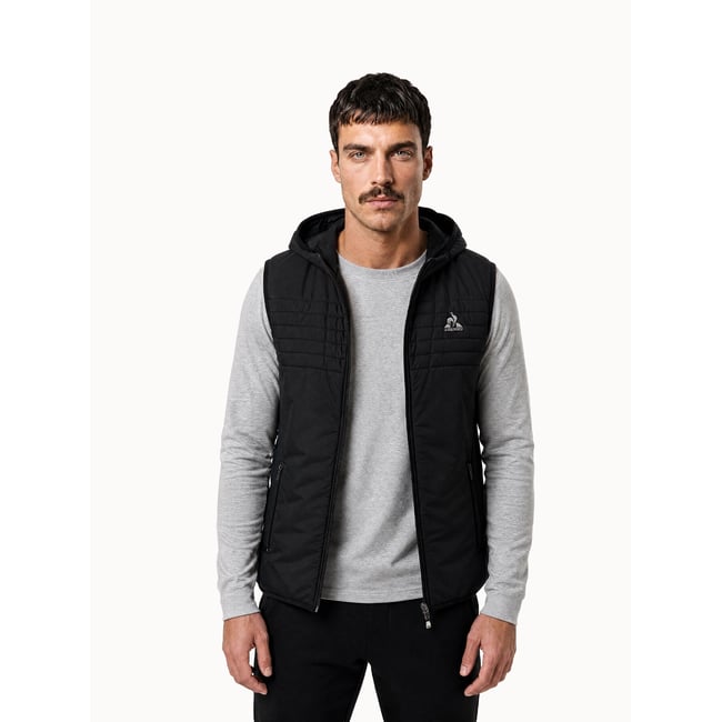 Doudoune sans manche Essentiels noir <span itemprop=