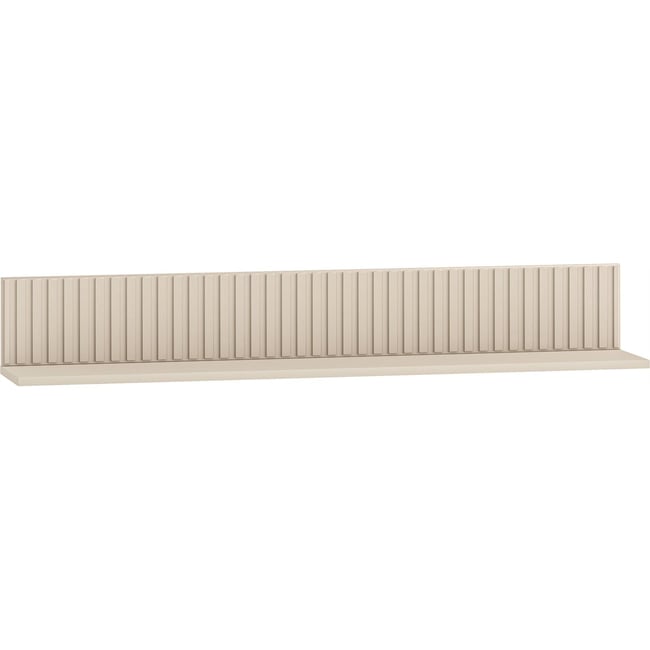 Étagère murale bois à lames CALETTO Couleur cachemire <span itemprop=