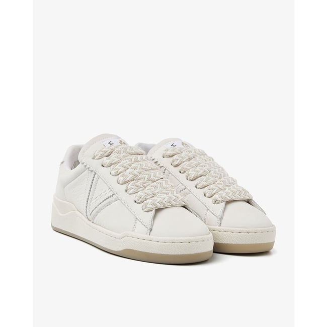 Baskets en cuir SAM KYLI blanc <span itemprop=